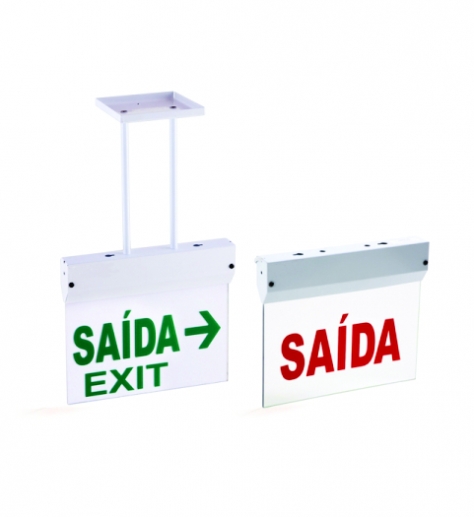 Luminária autônoma para sinalização em acrílico com LED - SBL