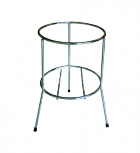 Suporte tripé cromado para extintores de 4 Kg